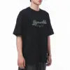 Fashion Oversized Cotton Tee Streetwear Vintage Beaded Letter Printing Short Sleeve Crewneck Loose Fit Men's T-Shirts