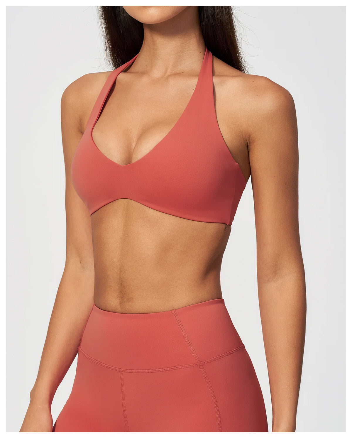Sports Underwear Women Halter V Neck Sports Bra Yoga Workout Top Athletic Cami Fitness Running Workout Gym Support Active Vest