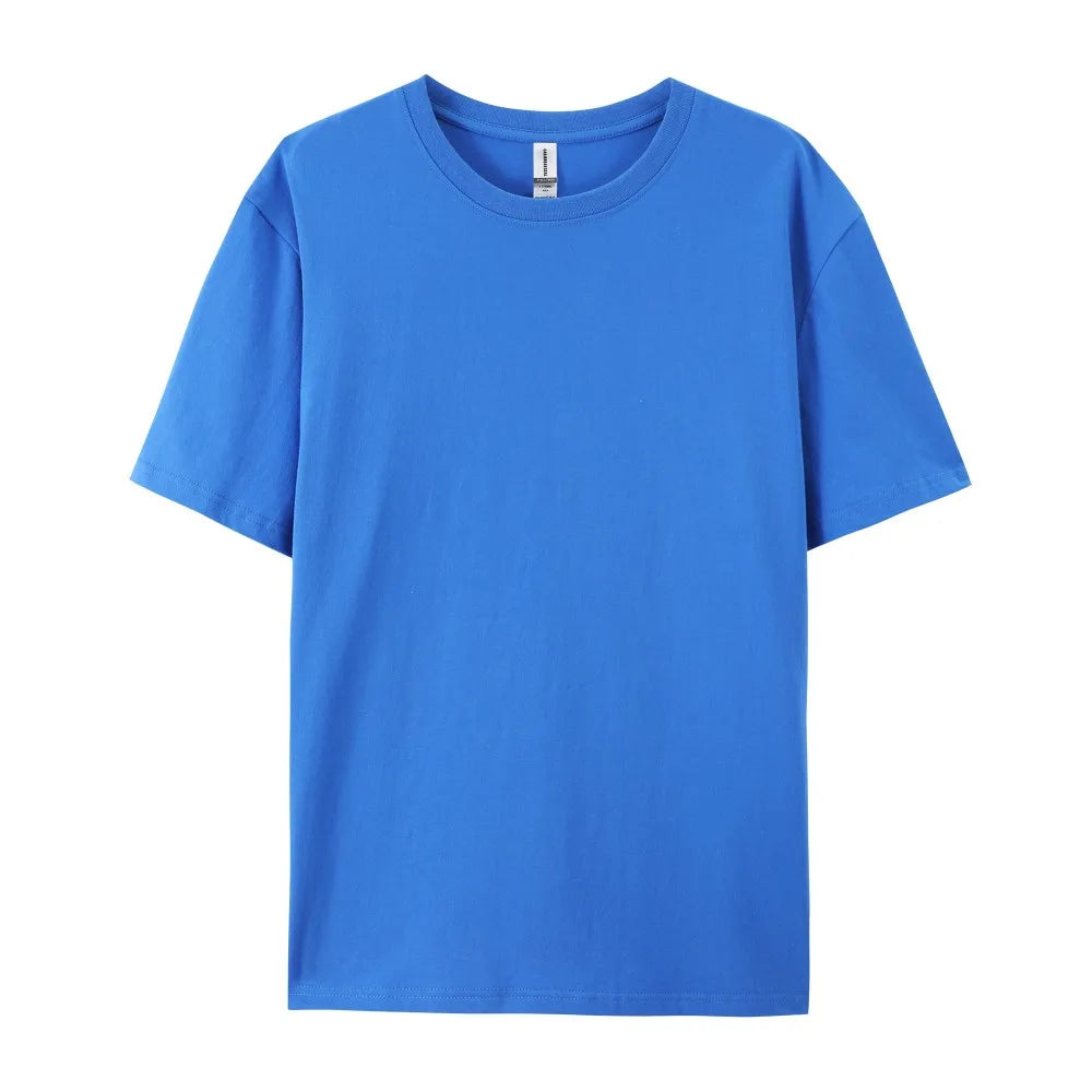 Oversized Solid T-shirts Womens Cotton Tees Summer Basic Breathable O-Neck Short Sleeve Tops Casual Comfortable Womans Clothes