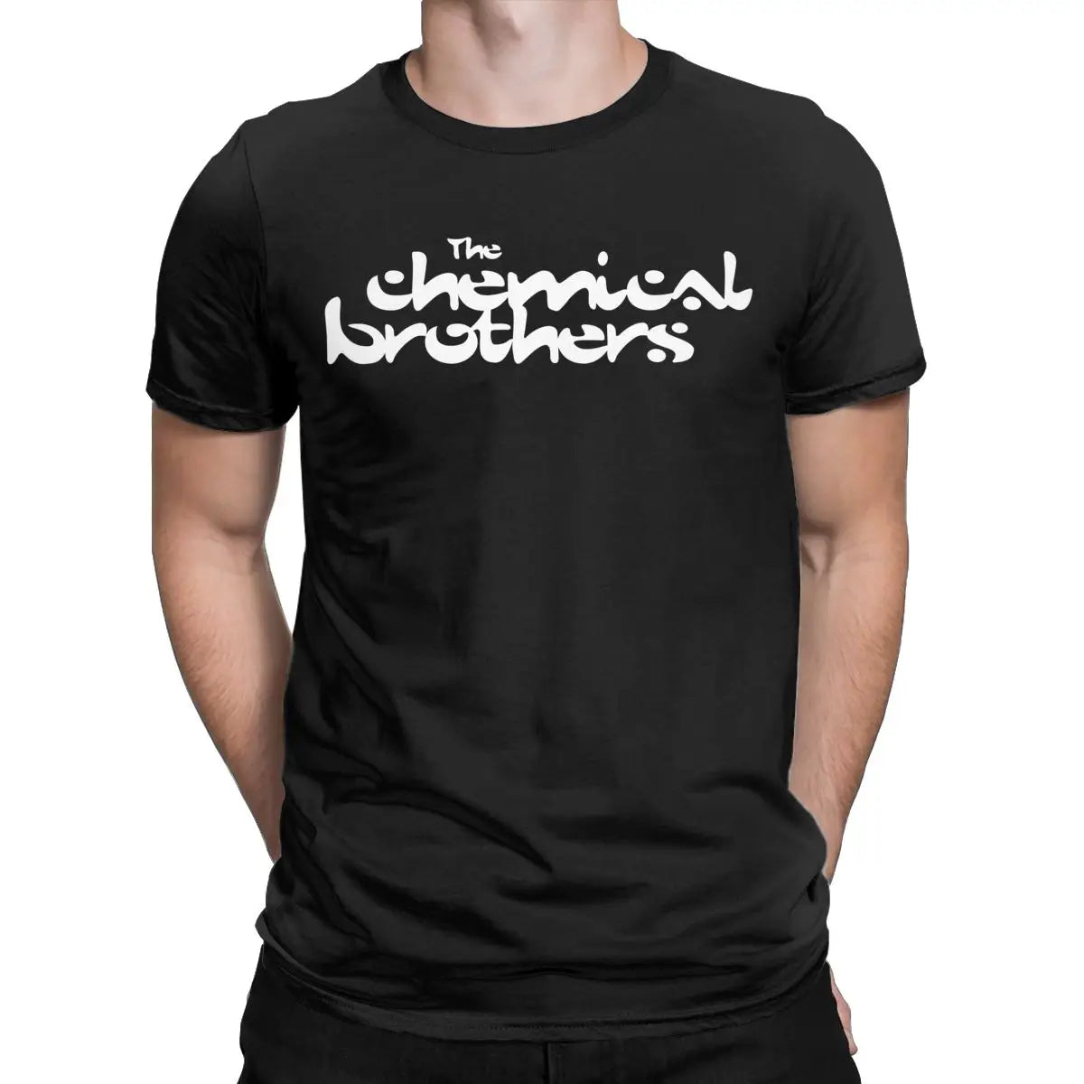 Men's The Chemical Brothers T Shirts Pure Cotton Tops Funny Short Sleeve Round Neck Tee Shirt Graphic T-Shirts