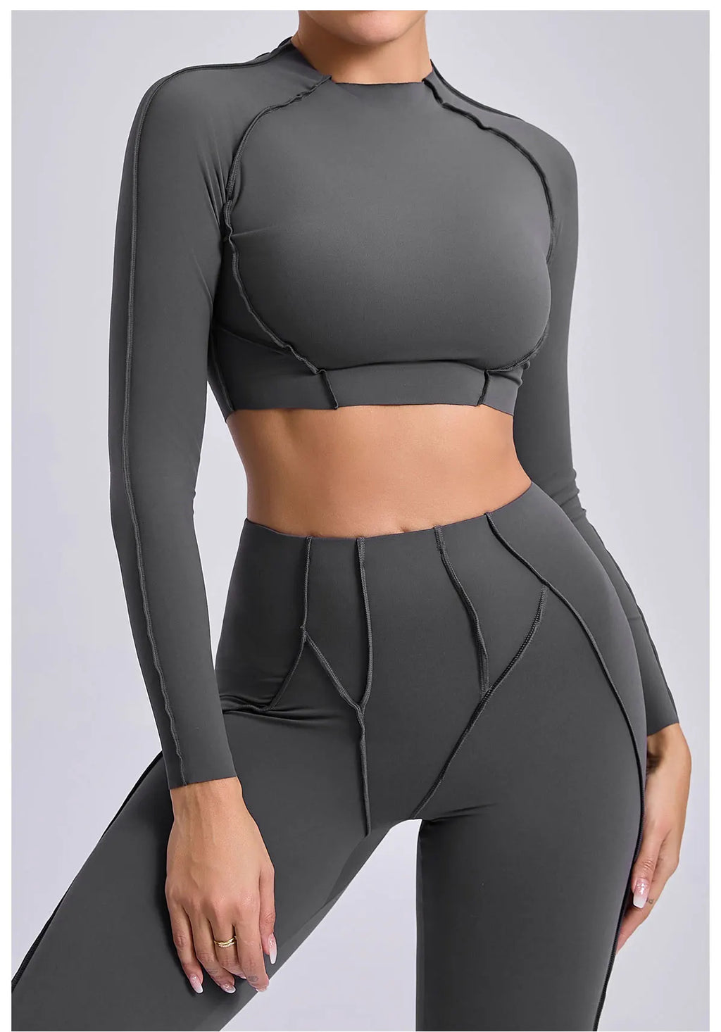 Women Long Sleeve Workout Top Gym T-shirt Pilates Clothes Active Wear Sports Shirt Elastic Fitness Yoga Clothing Running Shirts