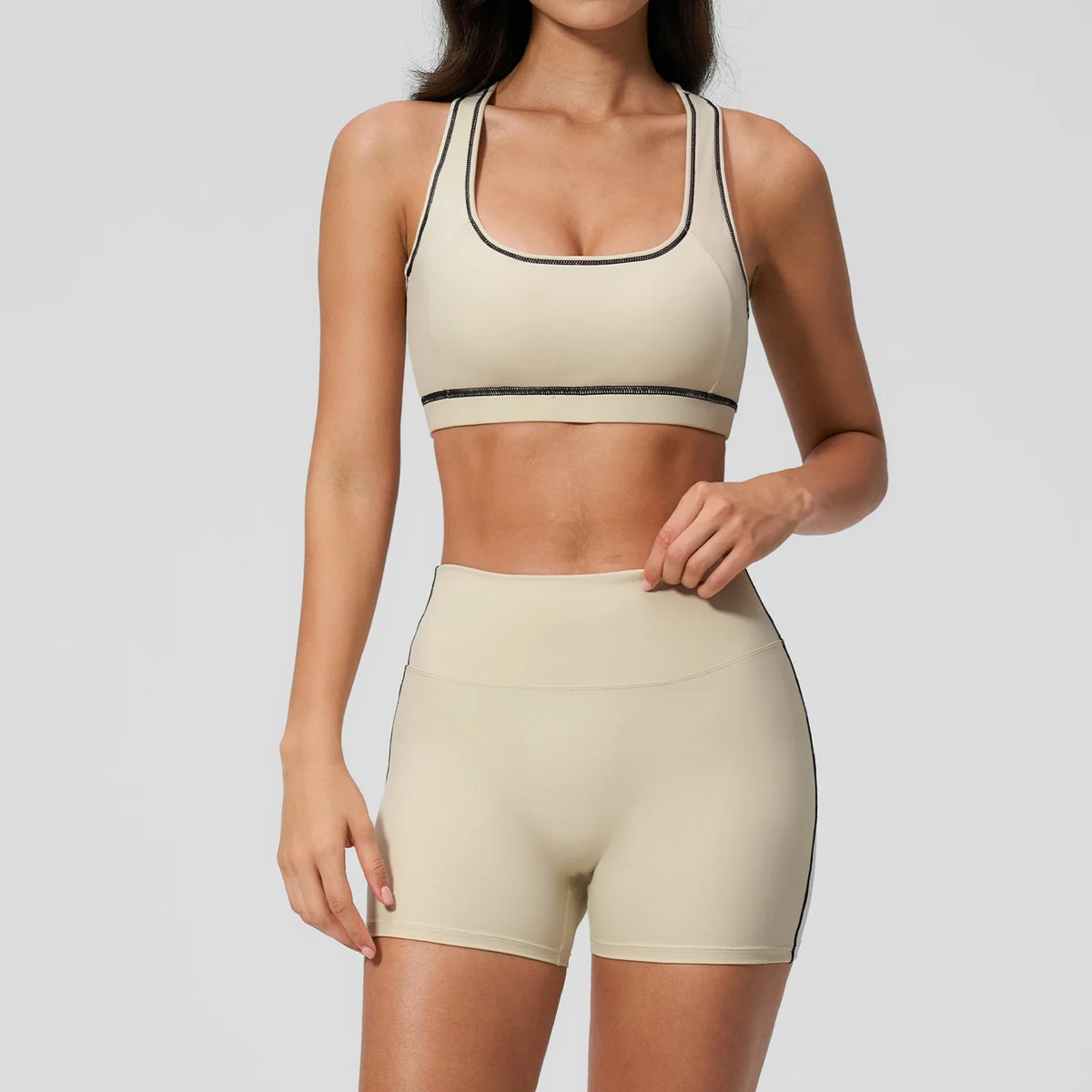Yoga Set 2PCS Athletic Wear Women's Tracksuit Workout Sportswear Gym Clothing High Waist Leggings Fitness Outfits Sports Suits