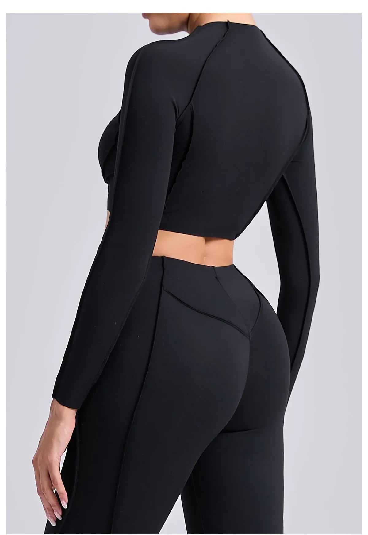 Women Long Sleeve Workout Top Gym T-shirt Pilates Clothes Active Wear Sports Shirt Elastic Fitness Yoga Clothing Running Shirts