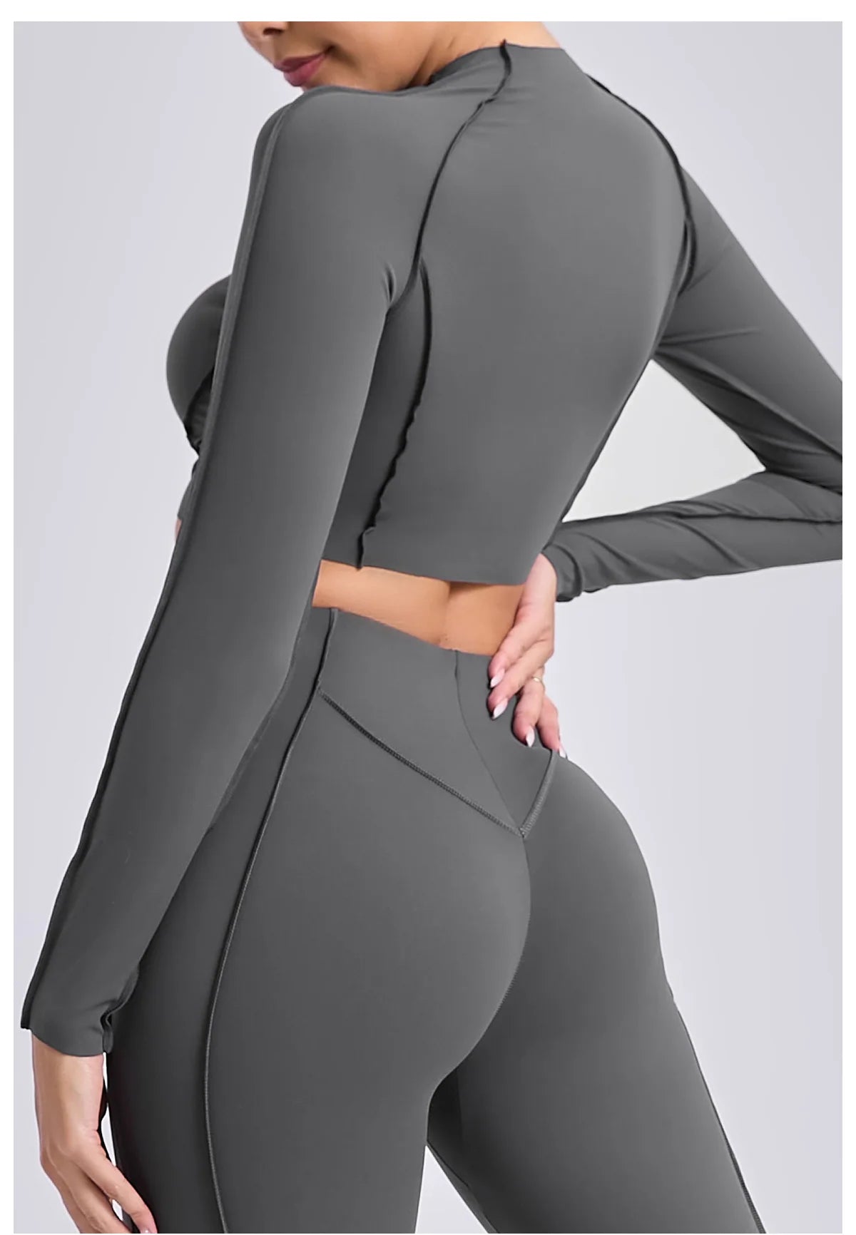 Women Long Sleeve Workout Top Gym T-shirt Pilates Clothes Active Wear Sports Shirt Elastic Fitness Yoga Clothing Running Shirts