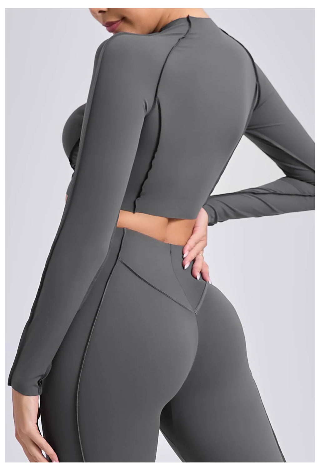 Women Long Sleeve Workout Top Gym T-shirt Pilates Clothes Active Wear Sports Shirt Elastic Fitness Yoga Clothing Running Shirts