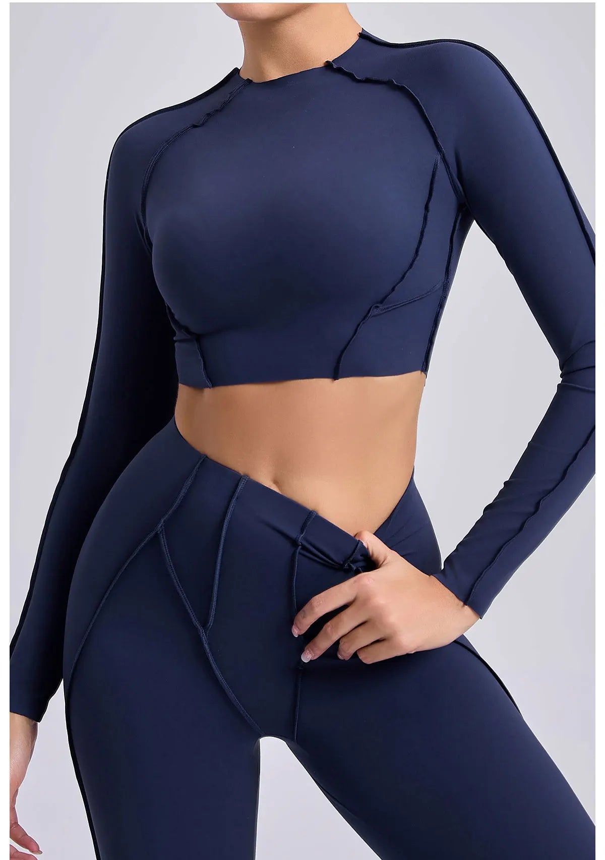 Women Long Sleeve Workout Top Gym T-shirt Pilates Clothes Active Wear Sports Shirt Elastic Fitness Yoga Clothing Running Shirts