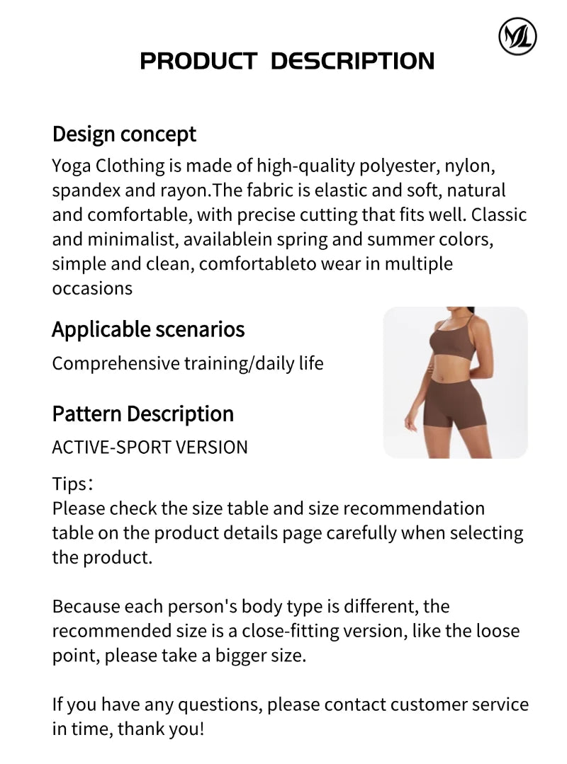 workout clothes for women 2 piece female clothing Beautiful back sports bra casual running fitness hip lifting yoga shorts MIML