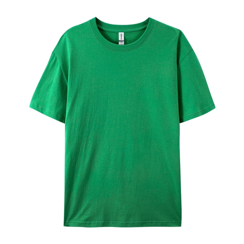 Oversized Solid T-shirts Womens Cotton Tees Summer Basic Breathable O-Neck Short Sleeve Tops Casual Comfortable Womans Clothes