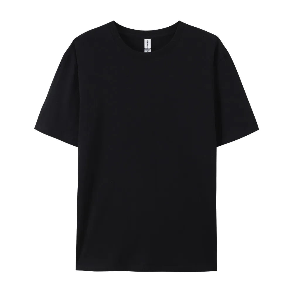 Oversized Solid T-shirts Womens Cotton Tees Summer Basic Breathable O-Neck Short Sleeve Tops Casual Comfortable Womans Clothes