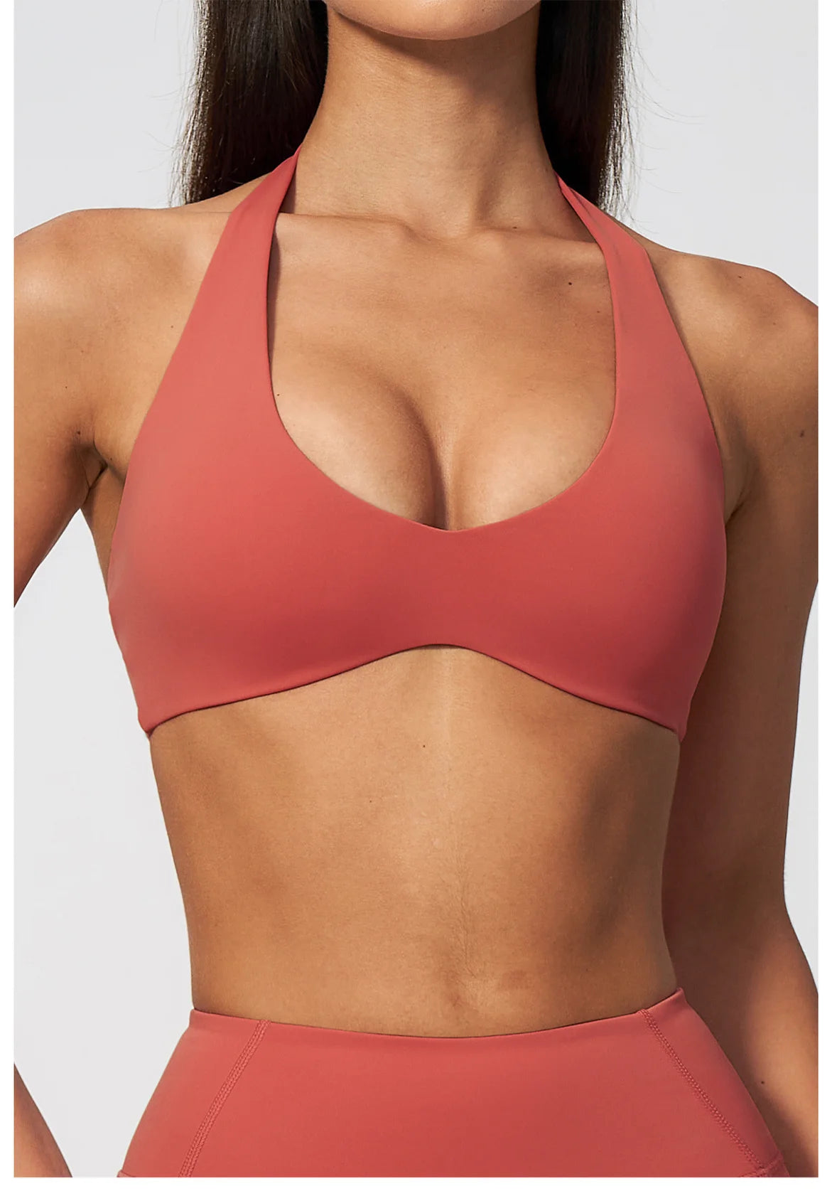 Sports Underwear Women Halter V Neck Sports Bra Yoga Workout Top Athletic Cami Fitness Running Workout Gym Support Active Vest