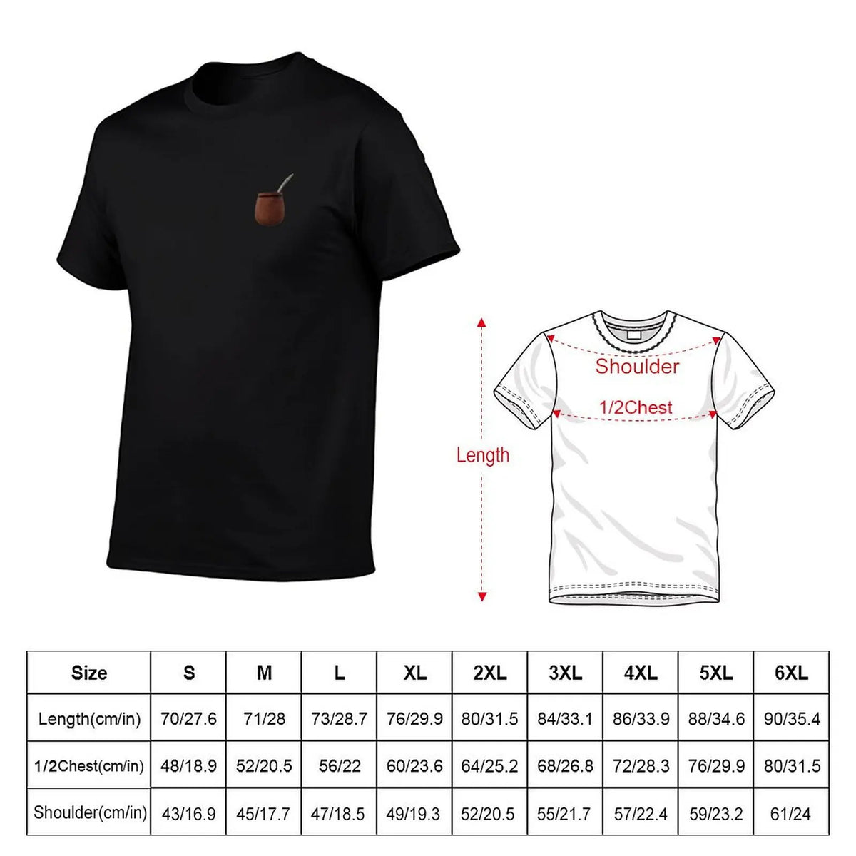 Yerba Mate T-Shirt t shirt for man t shirt men 100% cotton luxury brand man t shirt graphic T-Shirt