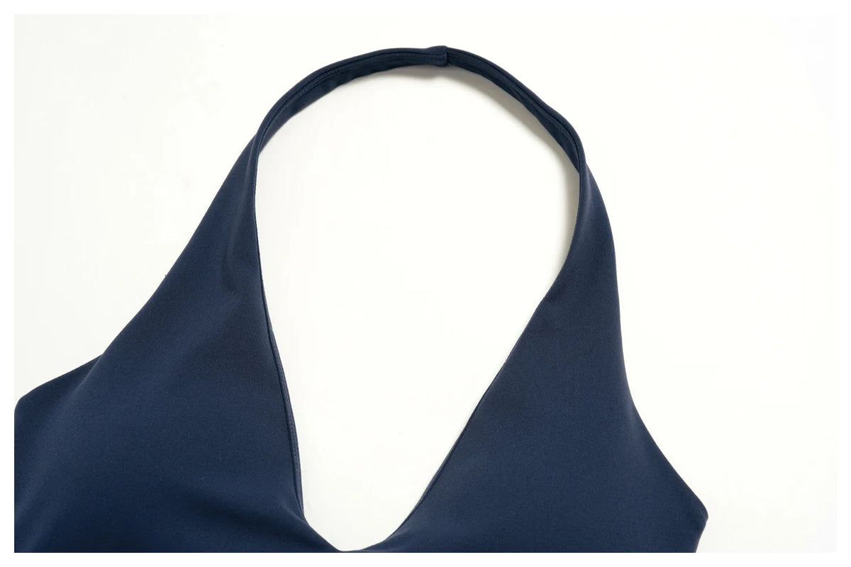 Sports Underwear Women Halter V Neck Sports Bra Yoga Workout Top Athletic Cami Fitness Running Workout Gym Support Active Vest