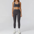 Yoga Set 2PCS Athletic Wear Women's Tracksuit Workout Sportswear Gym Clothing High Waist Leggings Fitness Outfits Sports Suits