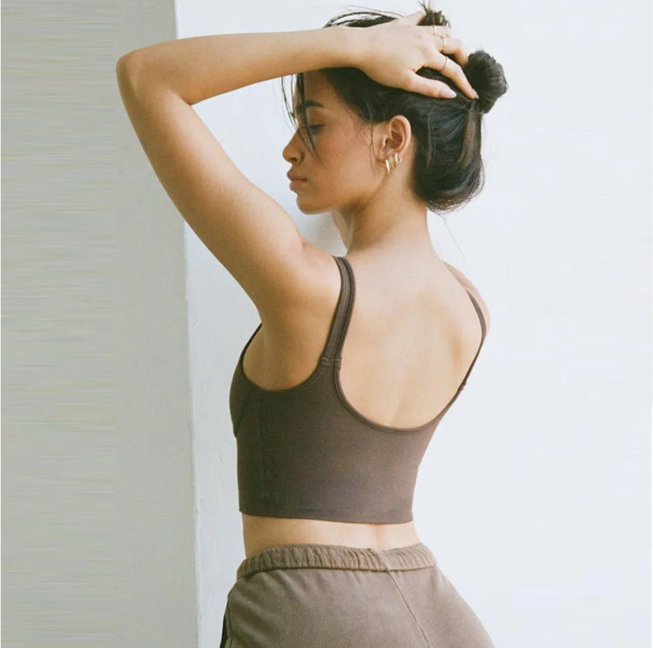 Women's Fitness Top, Sports Bottom, Suspender, Beautiful Back, Comfortable, Breathable, and Gathered Underwear