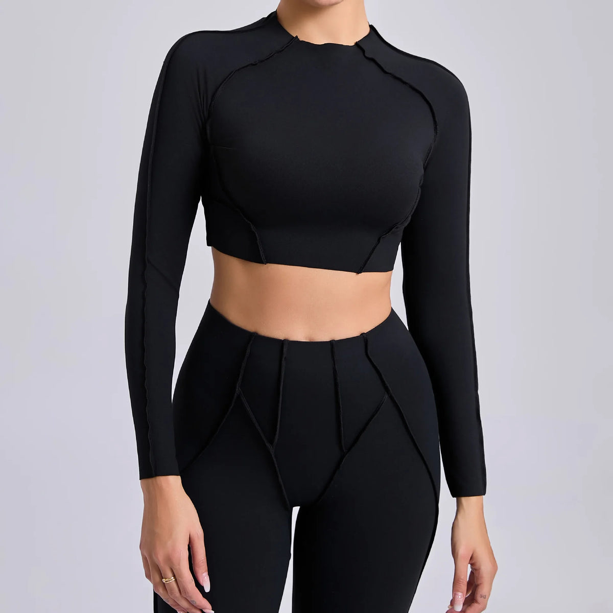 Women Long Sleeve Workout Top Gym T-shirt Pilates Clothes Active Wear Sports Shirt Elastic Fitness Yoga Clothing Running Shirts