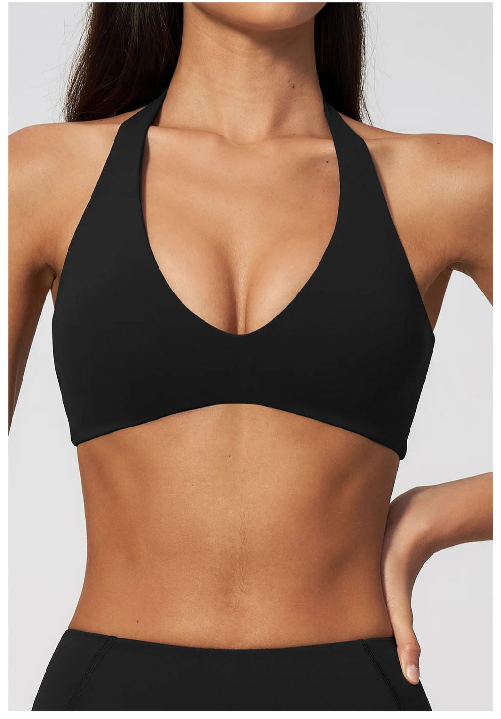 Sports Underwear Women Halter V Neck Sports Bra Yoga Workout Top Athletic Cami Fitness Running Workout Gym Support Active Vest