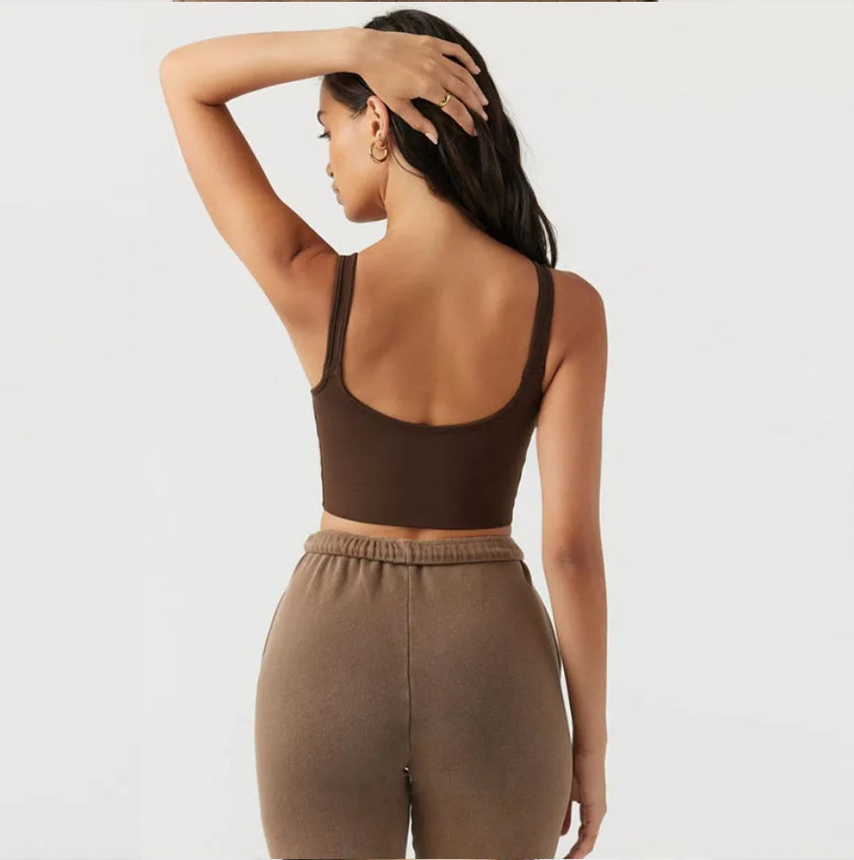 Women's Fitness Top, Sports Bottom, Suspender, Beautiful Back, Comfortable, Breathable, and Gathered Underwear