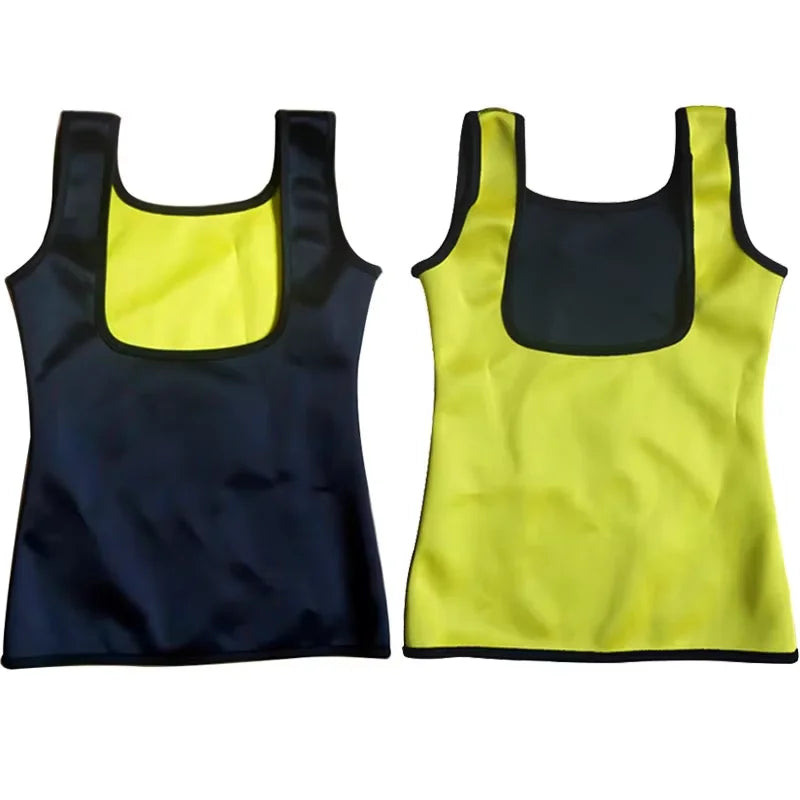 Women Training T-shirts Sauna Sports Tops Fitness Clothes Slimming Body Sculpting Vest Weight Loss Sportswear Workout Activewear