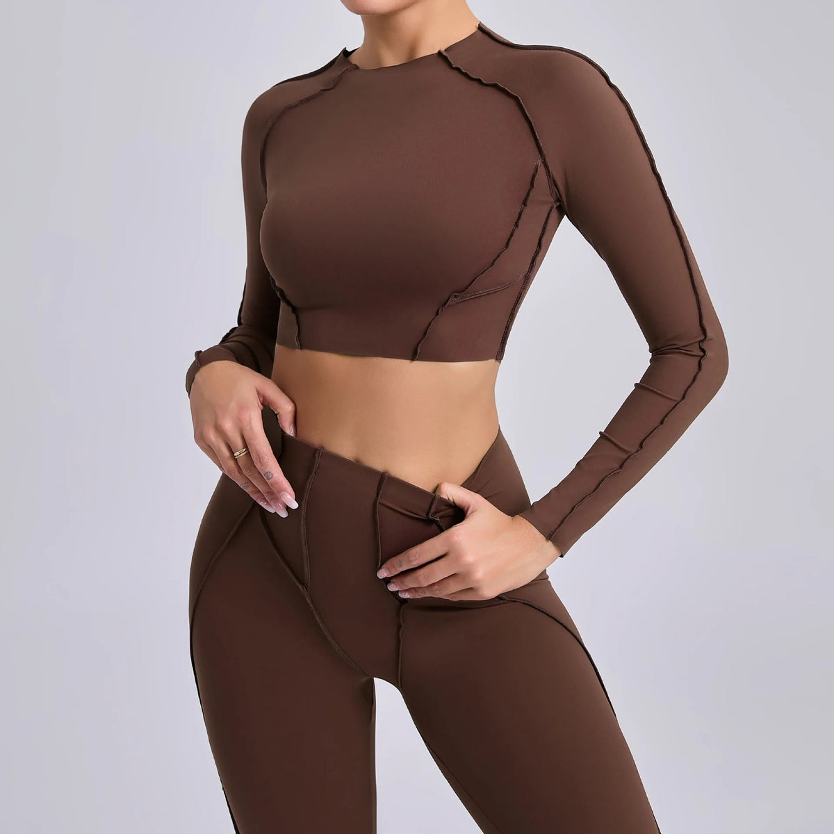Women Long Sleeve Workout Top Gym T-shirt Pilates Clothes Active Wear Sports Shirt Elastic Fitness Yoga Clothing Running Shirts