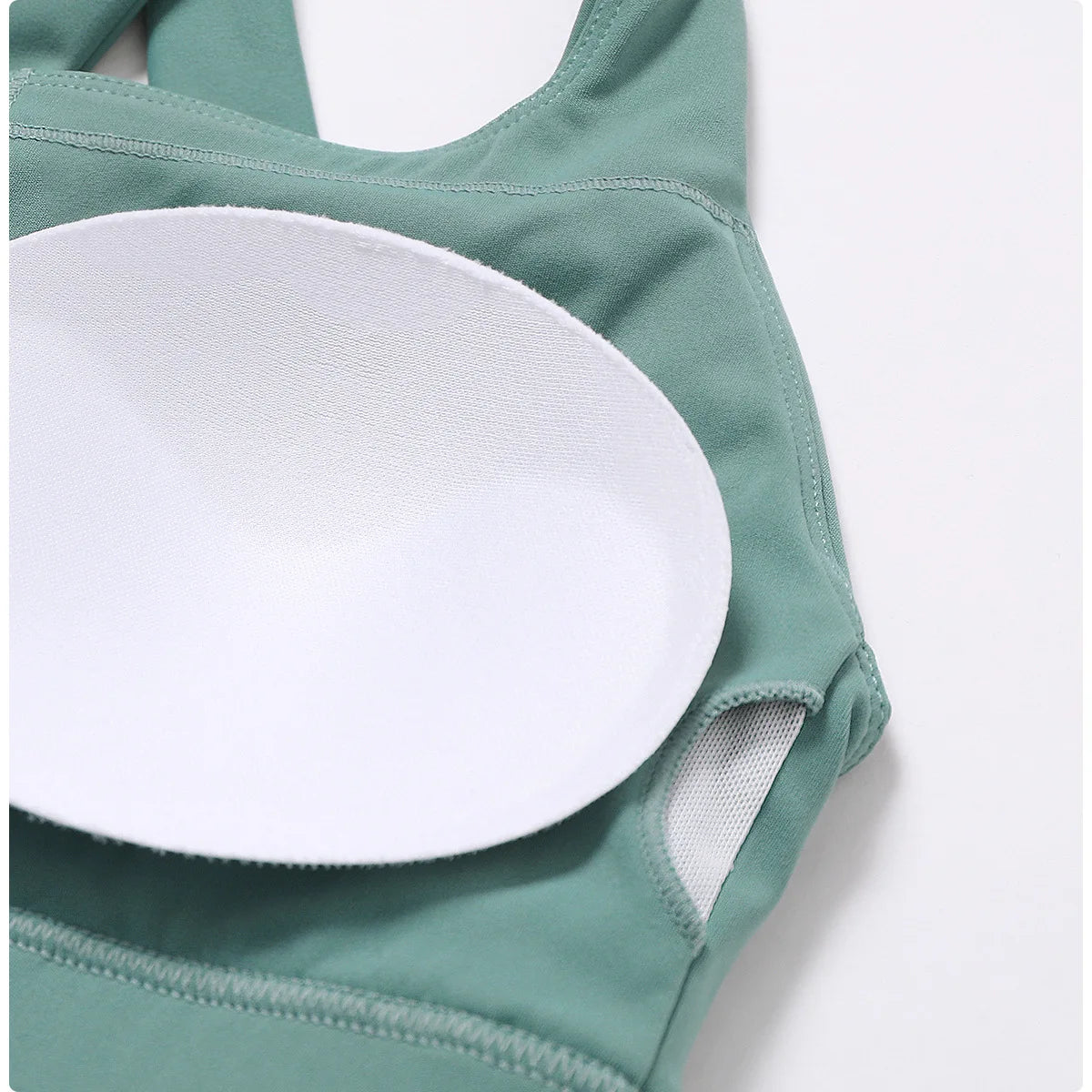 Ensemble de sport 2 pièces pour femme, tenue de fitness, brassière à dos croisé et leggings sans couture push-up pour la salle de sport