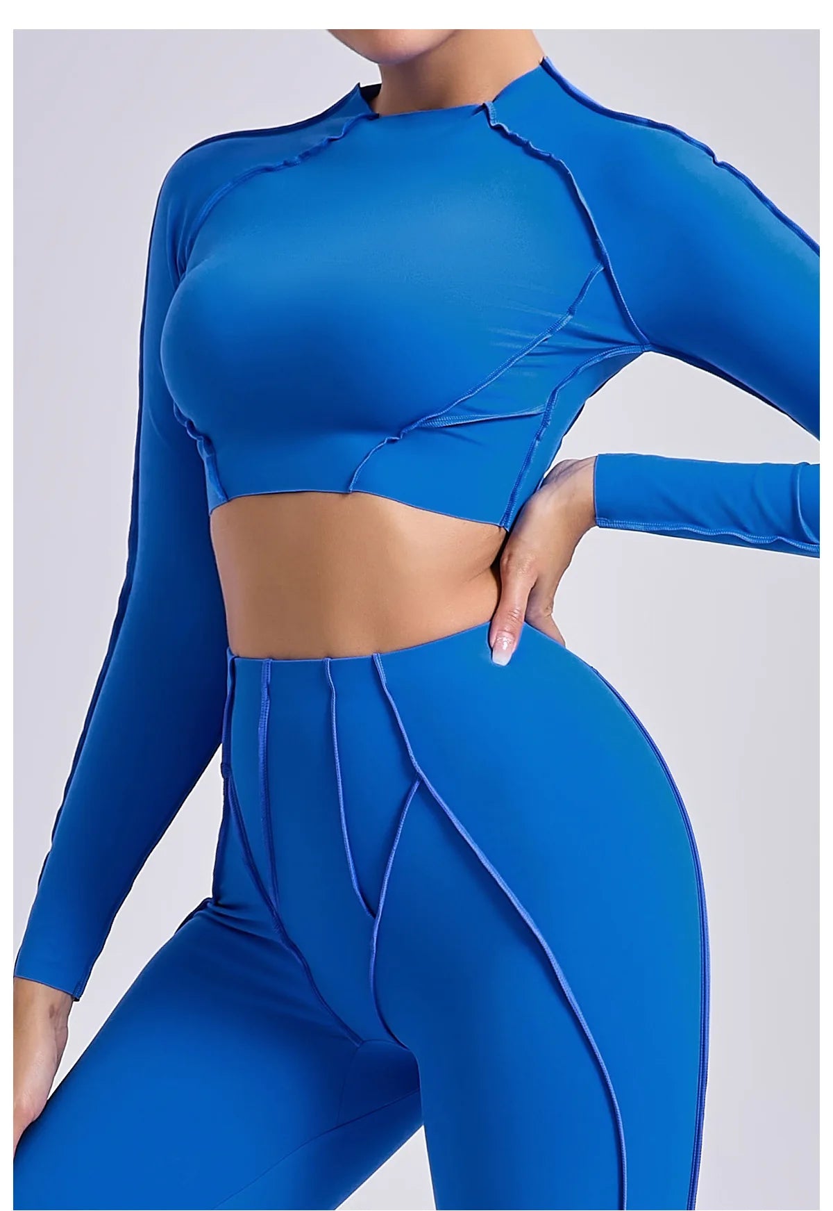 Women Long Sleeve Workout Top Gym T-shirt Pilates Clothes Active Wear Sports Shirt Elastic Fitness Yoga Clothing Running Shirts