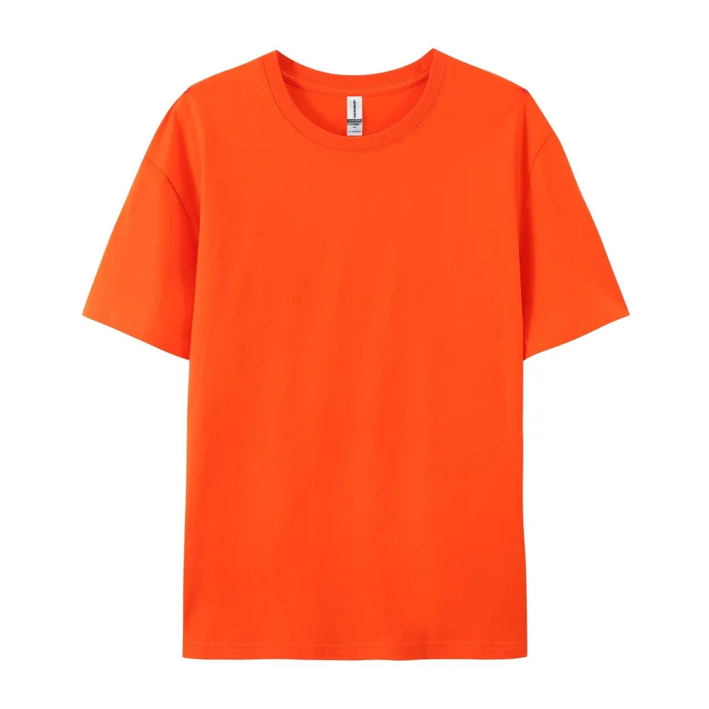 Oversized Solid T-shirts Womens Cotton Tees Summer Basic Breathable O-Neck Short Sleeve Tops Casual Comfortable Womans Clothes
