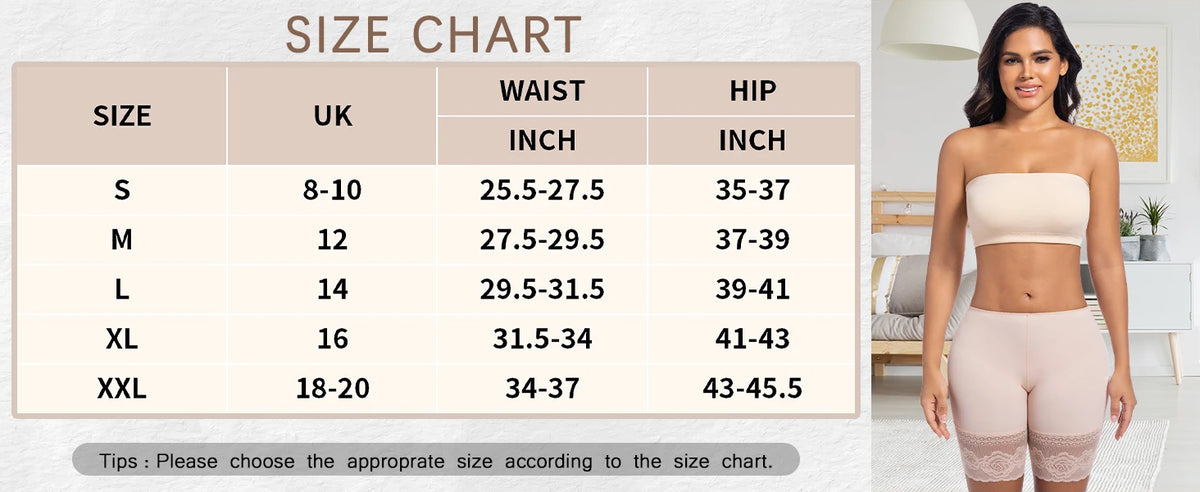 Underwear for Women Shorts Under the Skirt Safety Pants Anti Chafing Thigh High Rise Boxer Panties Anti Friction Sexy Short Pant