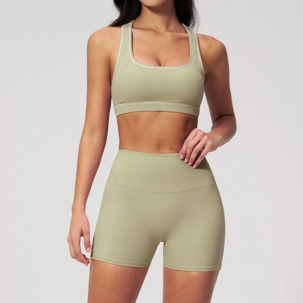 Yoga Set 2PCS Athletic Wear Women's Tracksuit Workout Sportswear Gym Clothing High Waist Leggings Fitness Outfits Sports Suits