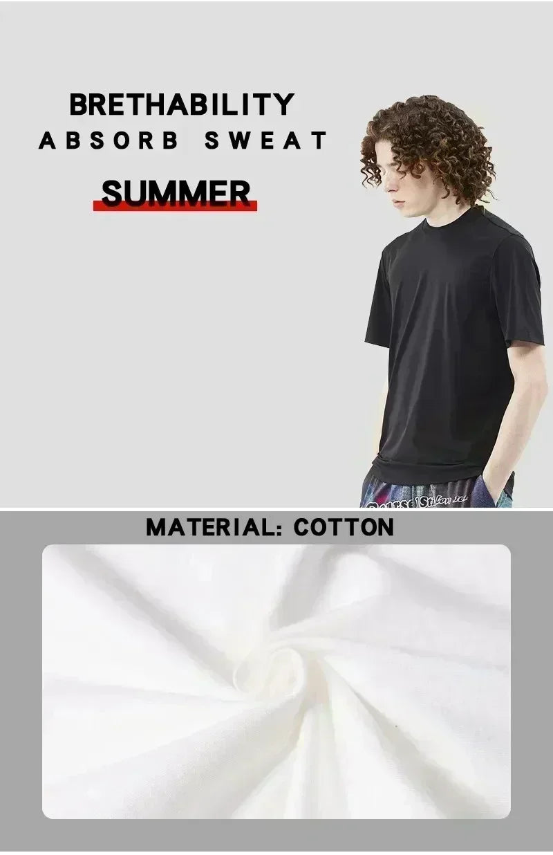Women's Oversized T-shirt Russian Style Art Letter Summer Casual Y2K Street Minimalist Loose Fit 100% Pure Cotton Top