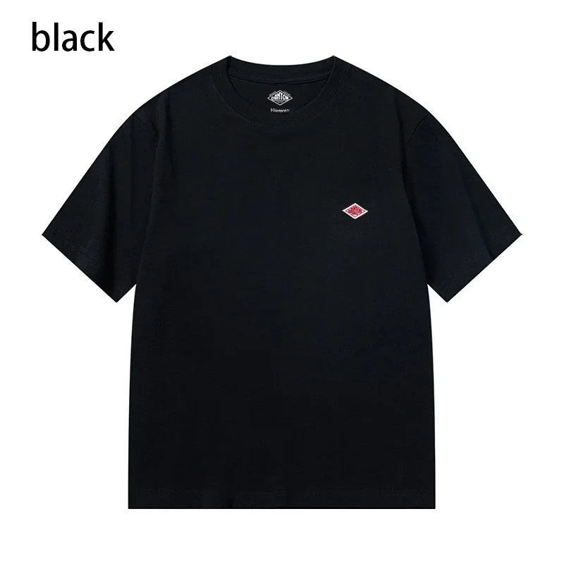 Men and Women's Pure Cotton Fashion Brand Print T-Shirt Tee Simple  Short Sleeve Orders Exported to Japanese