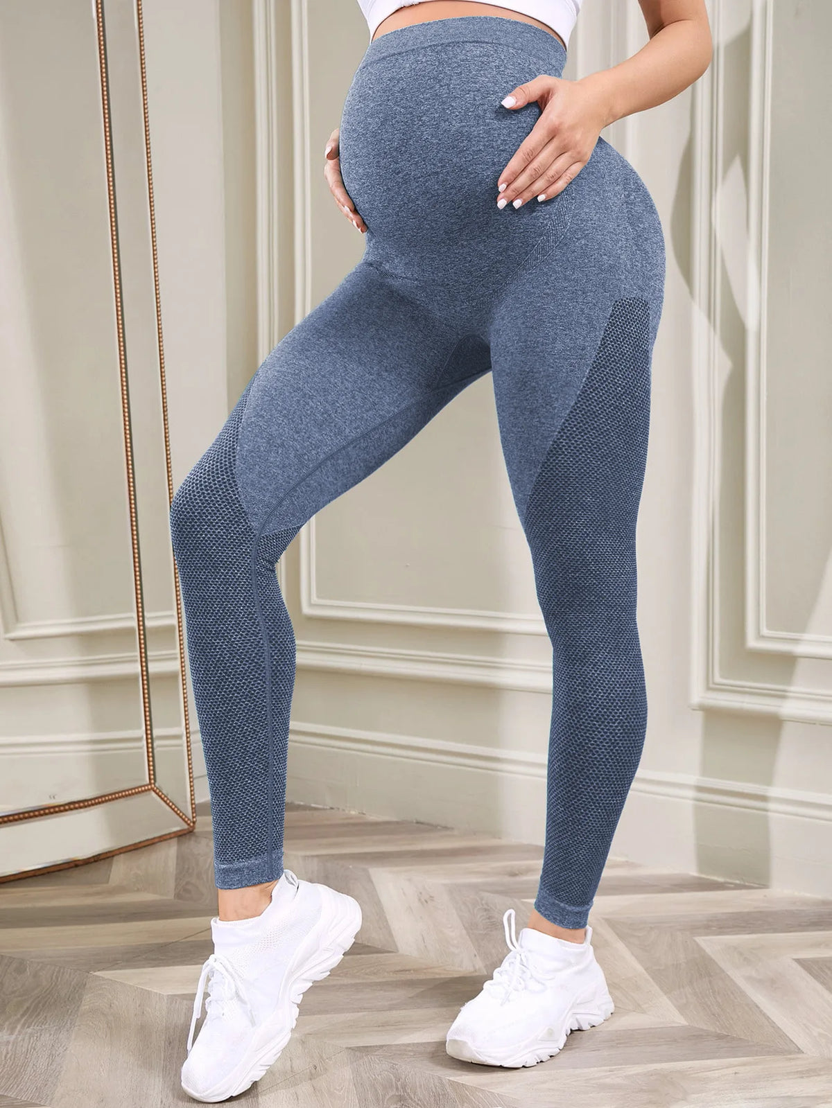 Women's Maternity Leggings Over The Belly Pregnancy Activewear Workout Yoga Pants