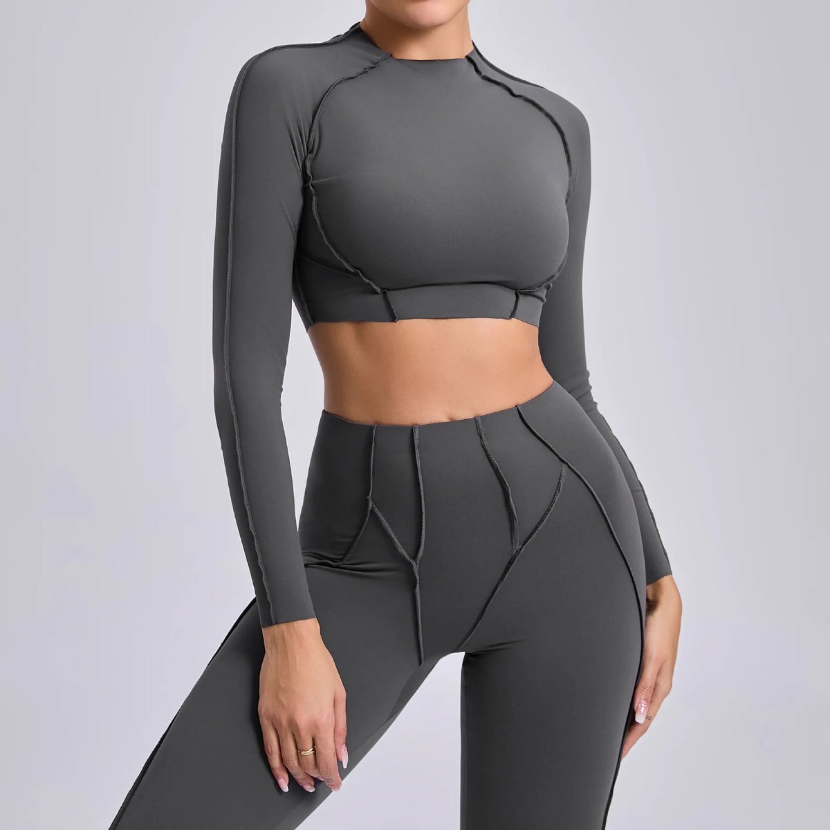 Women Long Sleeve Workout Top Gym T-shirt Pilates Clothes Active Wear Sports Shirt Elastic Fitness Yoga Clothing Running Shirts