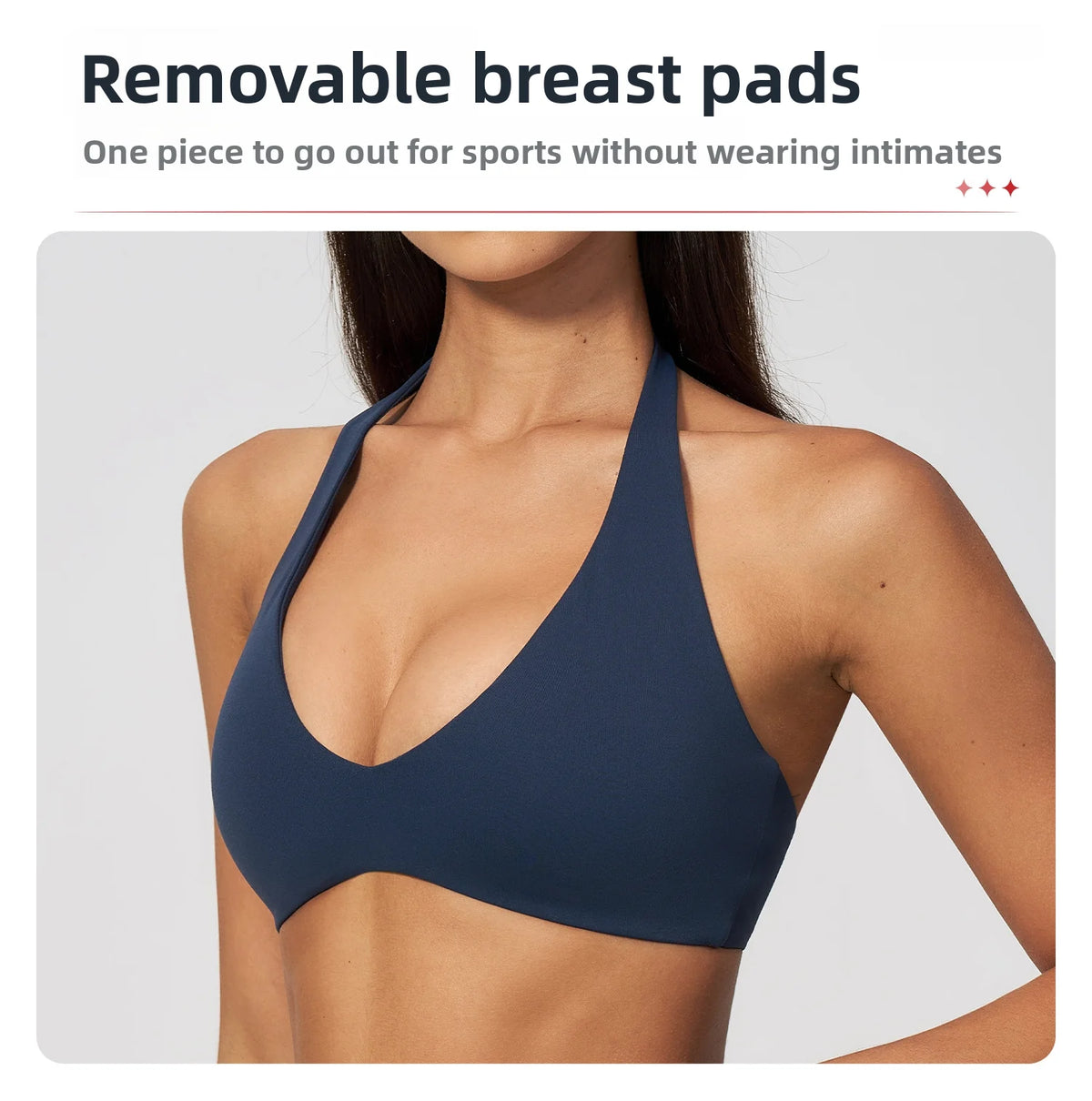Sports Underwear Women Halter V Neck Sports Bra Yoga Workout Top Athletic Cami Fitness Running Workout Gym Support Active Vest