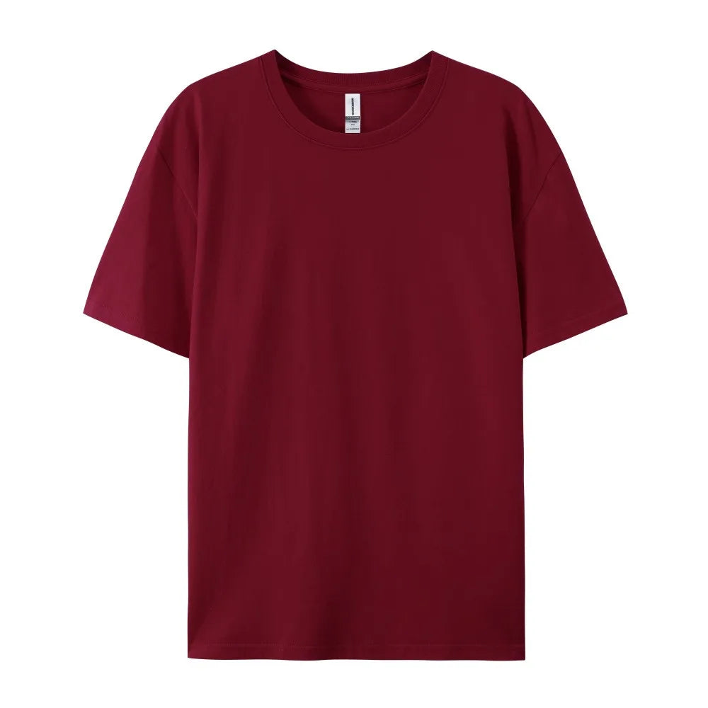 Oversized Solid T-shirts Womens Cotton Tees Summer Basic Breathable O-Neck Short Sleeve Tops Casual Comfortable Womans Clothes