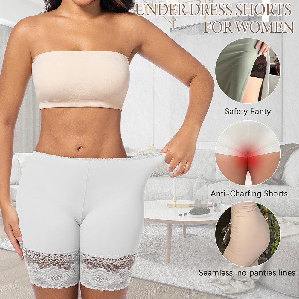 Underwear for Women Shorts Under the Skirt Safety Pants Anti Chafing Thigh High Rise Boxer Panties Anti Friction Sexy Short Pant