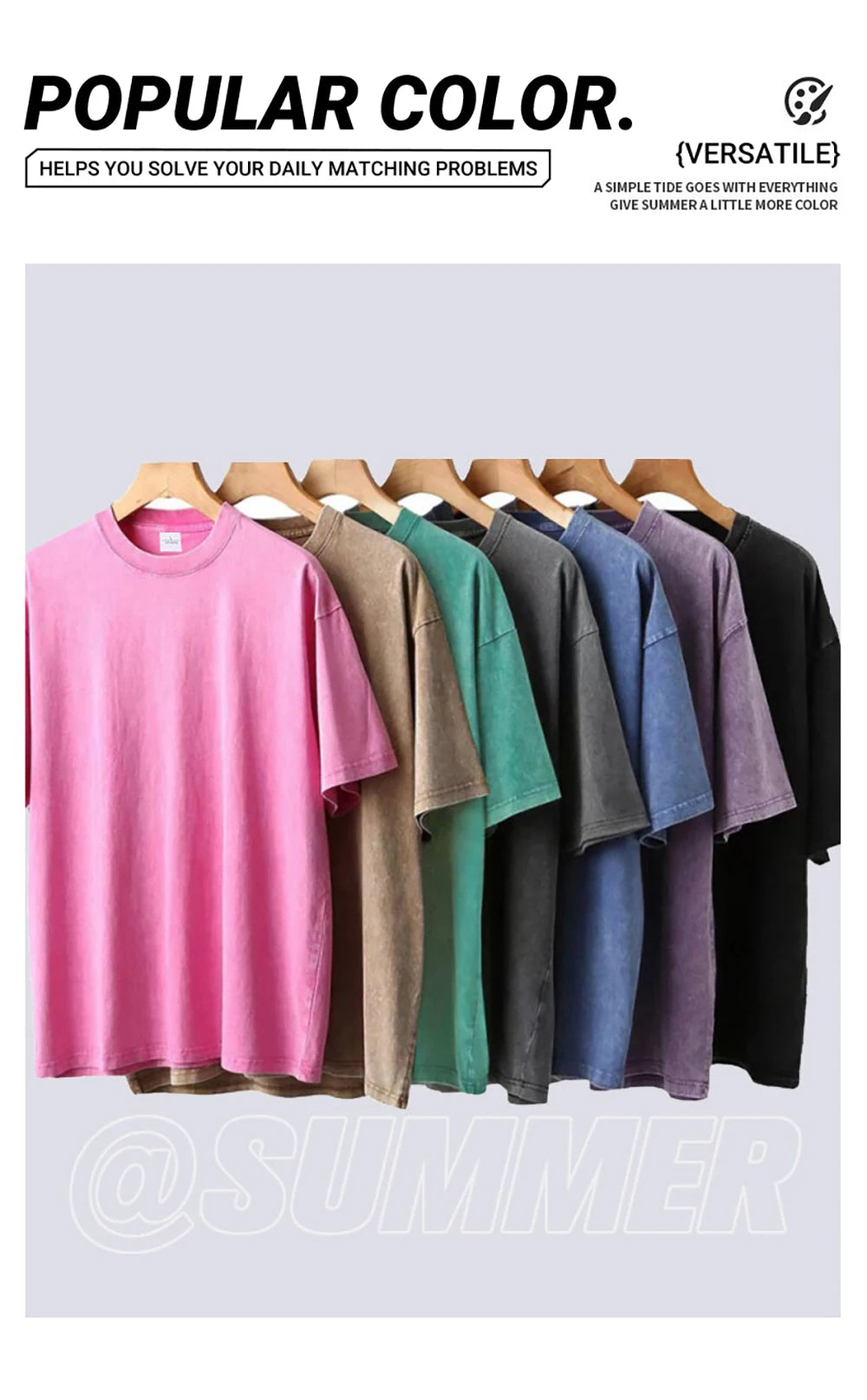 Oversized Women Washed T-Shirts The Manhattan Cherry Cocktail Printed Tee Shirts Distressed Crewneck Cotton Tees Fashion Clothes