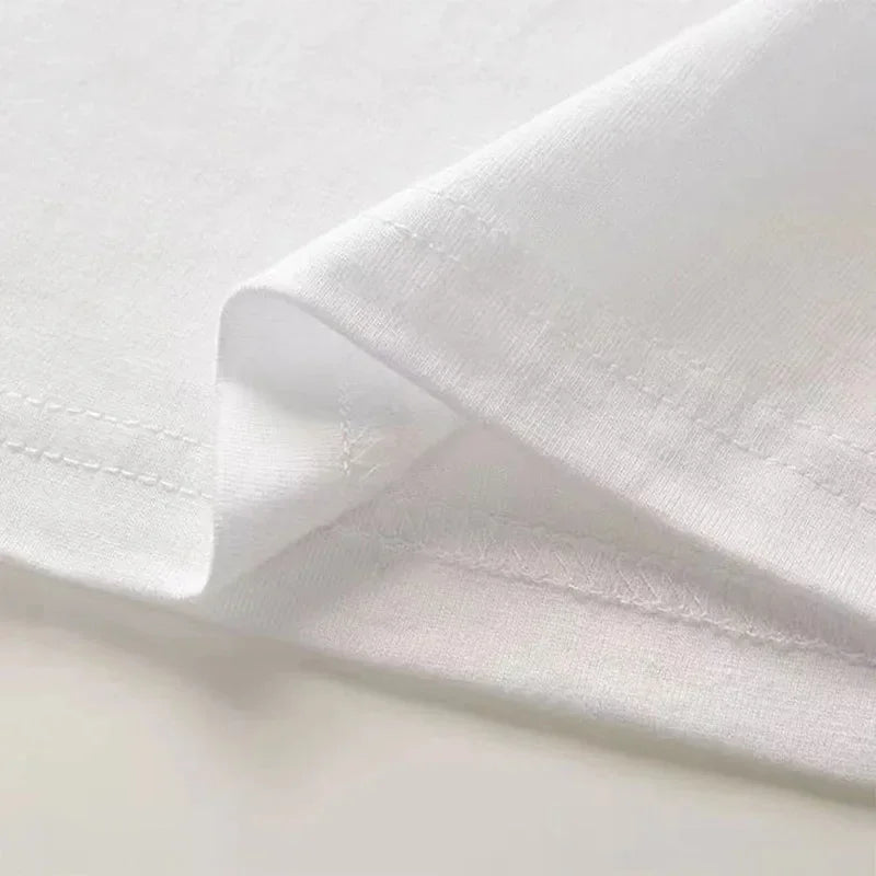 Men and Women's Pure Cotton Fashion Brand Print T-Shirt Tee Simple  Short Sleeve Orders Exported to Japanese