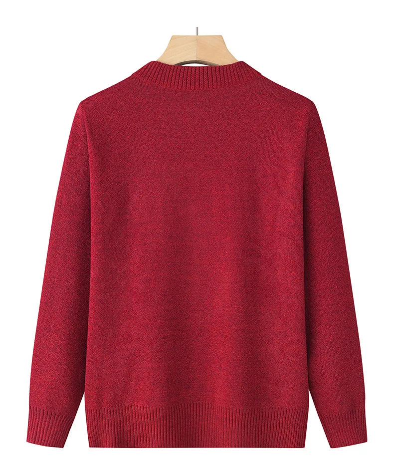 Knitwear Woman Clothes Vintage Wool Spring Autumn Cardigan For Women Long Sleeve Middle Aged Mother Sweaters Coats Female Top
