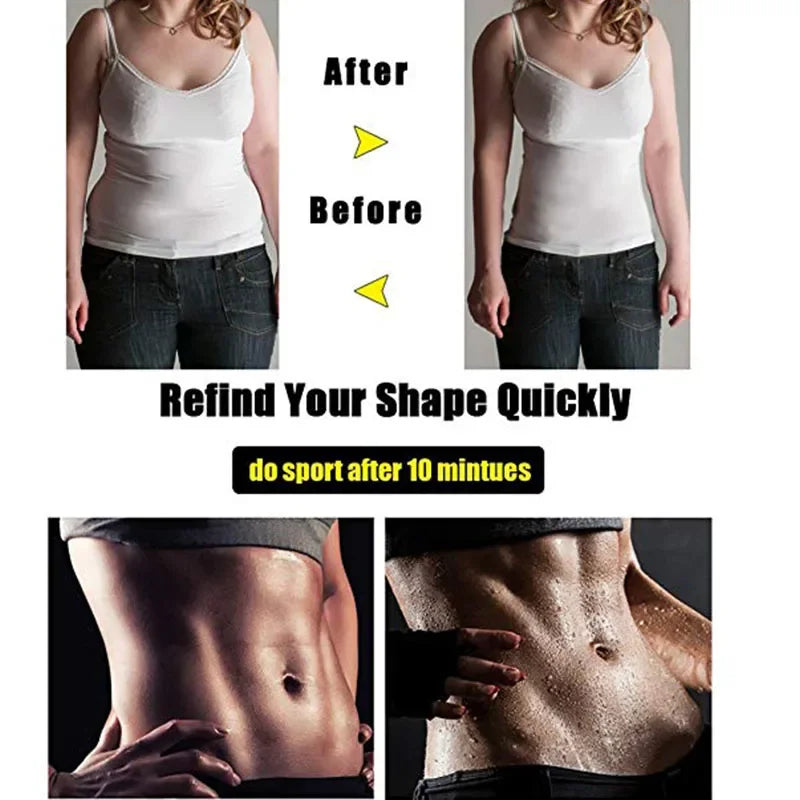 Women Training T-shirts Sauna Sports Tops Fitness Clothes Slimming Body Sculpting Vest Weight Loss Sportswear Workout Activewear