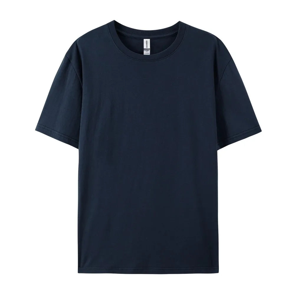 Oversized Solid T-shirts Womens Cotton Tees Summer Basic Breathable O-Neck Short Sleeve Tops Casual Comfortable Womans Clothes