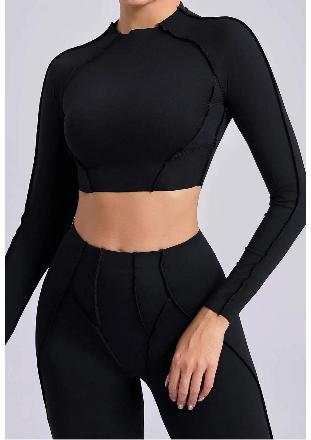 Women Long Sleeve Workout Top Gym T-shirt Pilates Clothes Active Wear Sports Shirt Elastic Fitness Yoga Clothing Running Shirts