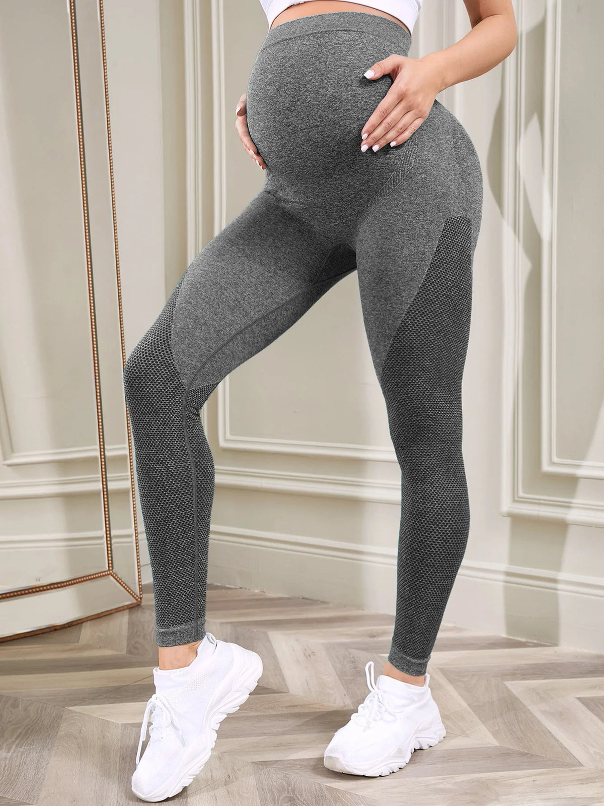 Women's Maternity Leggings Over The Belly Pregnancy Activewear Workout Yoga Pants