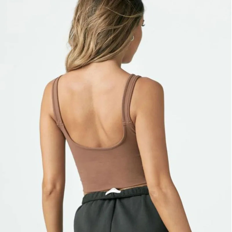 Women's Fitness Top, Sports Bottom, Suspender, Beautiful Back, Comfortable, Breathable, and Gathered Underwear