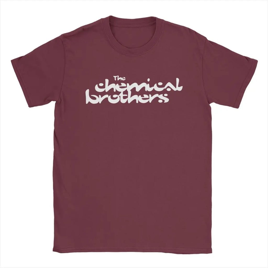 Men's The Chemical Brothers T Shirts Pure Cotton Tops Funny Short Sleeve Round Neck Tee Shirt Graphic T-Shirts