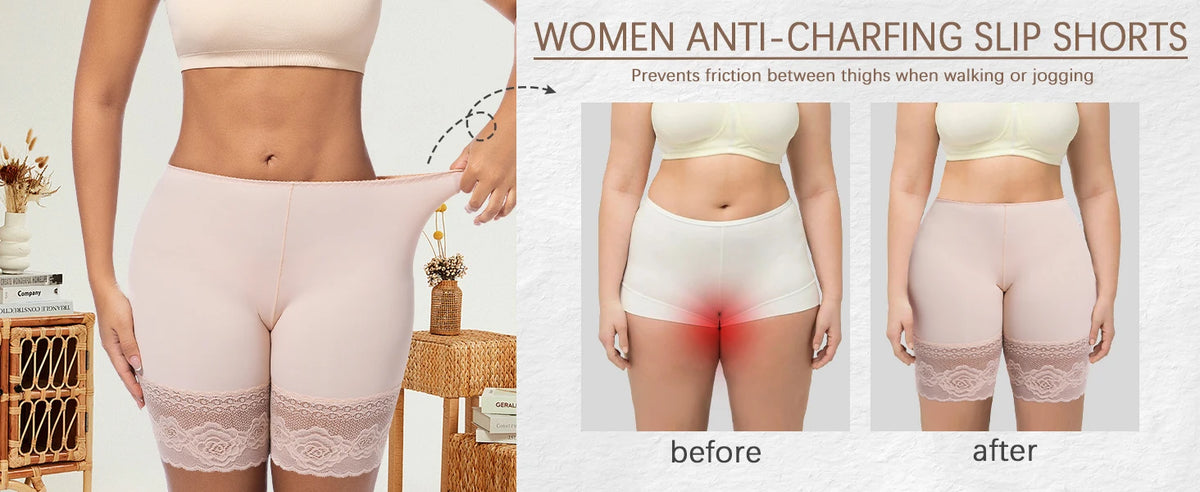 Underwear for Women Shorts Under the Skirt Safety Pants Anti Chafing Thigh High Rise Boxer Panties Anti Friction Sexy Short Pant