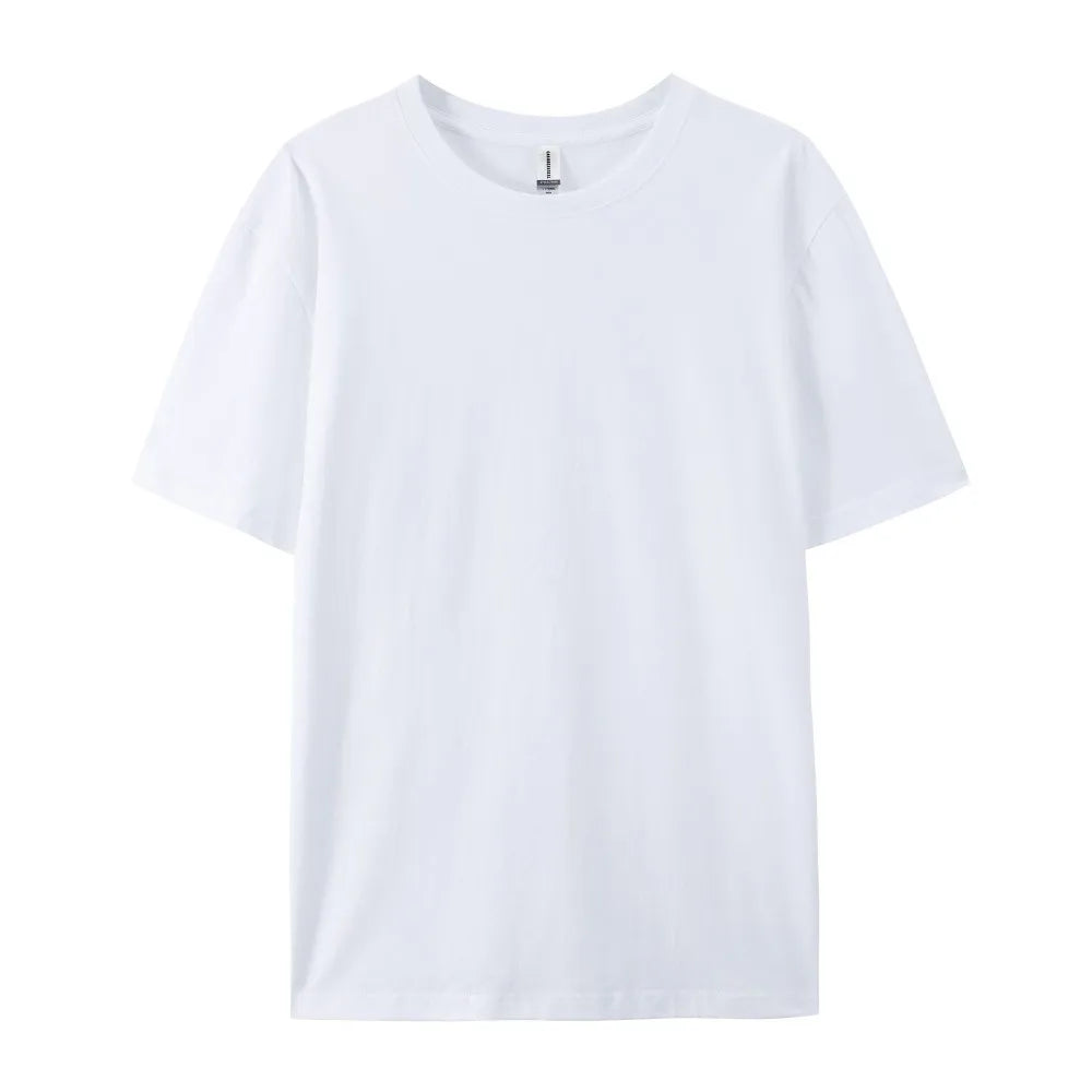 Oversized Solid T-shirts Womens Cotton Tees Summer Basic Breathable O-Neck Short Sleeve Tops Casual Comfortable Womans Clothes