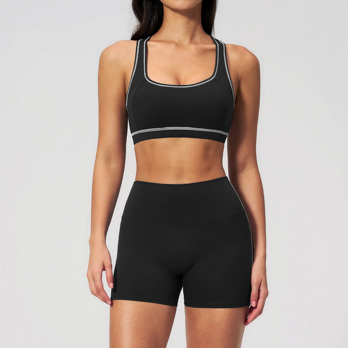 Yoga Set 2PCS Athletic Wear Women's Tracksuit Workout Sportswear Gym Clothing High Waist Leggings Fitness Outfits Sports Suits