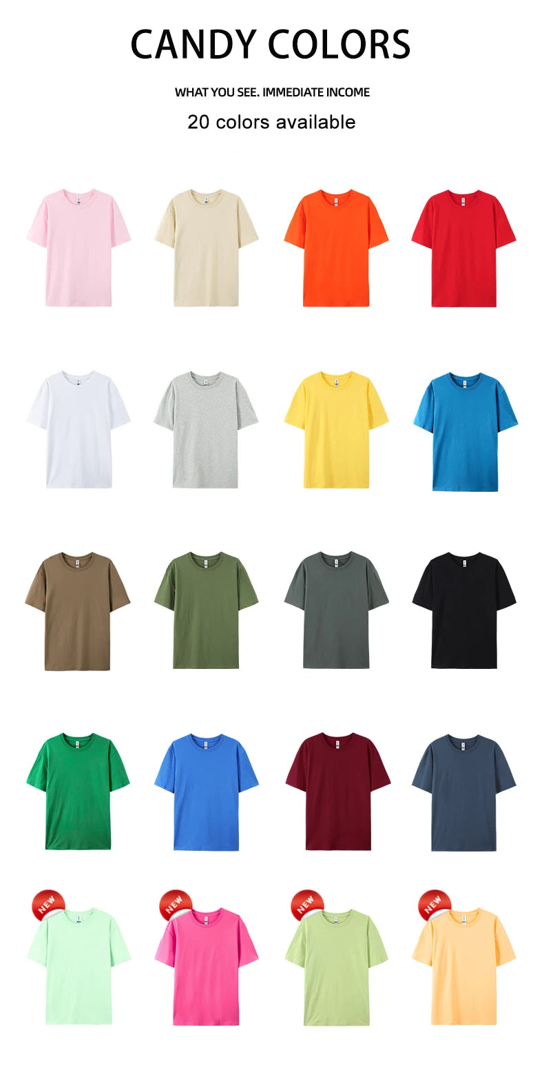 Oversized Solid T-shirts Womens Cotton Tees Summer Basic Breathable O-Neck Short Sleeve Tops Casual Comfortable Womans Clothes