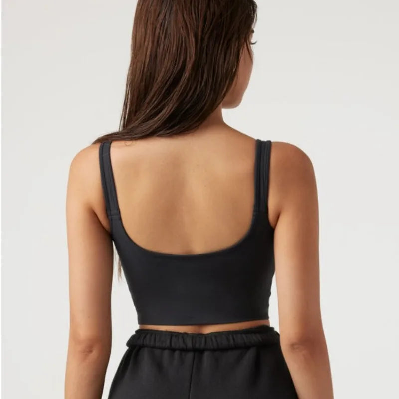 Women's Fitness Top, Sports Bottom, Suspender, Beautiful Back, Comfortable, Breathable, and Gathered Underwear