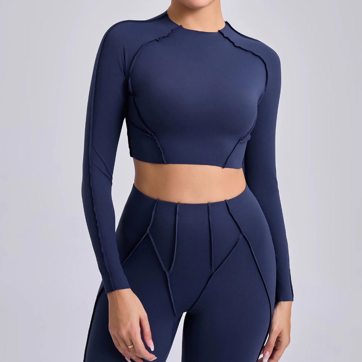 Women Long Sleeve Workout Top Gym T-shirt Pilates Clothes Active Wear Sports Shirt Elastic Fitness Yoga Clothing Running Shirts